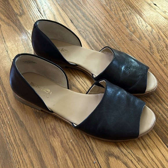 Coach and Four flat sandals, black - Picture 1 of 7